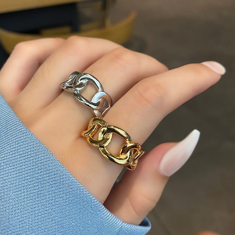 Women's & Men's & Fashion Chain Temperament Wild And Niche Design Rings