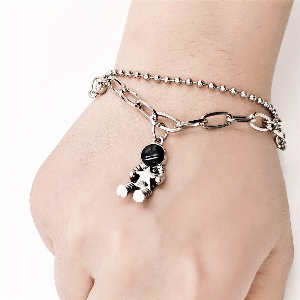 Man Double Layer Chain Couple Love Bracelets