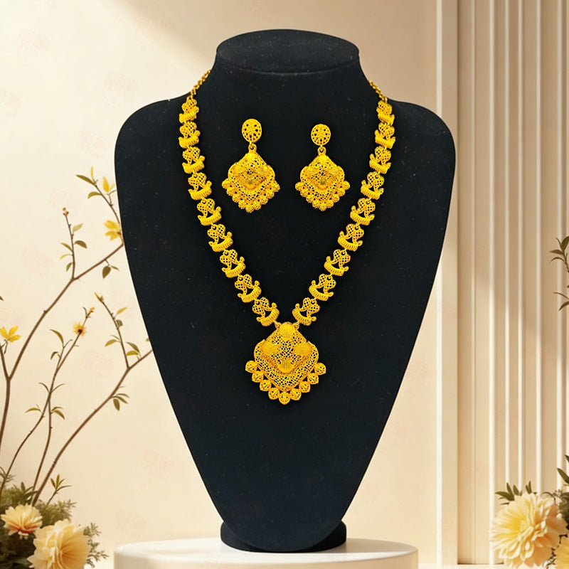 Imitation Gold Shop High Color Retention Jewelry Set