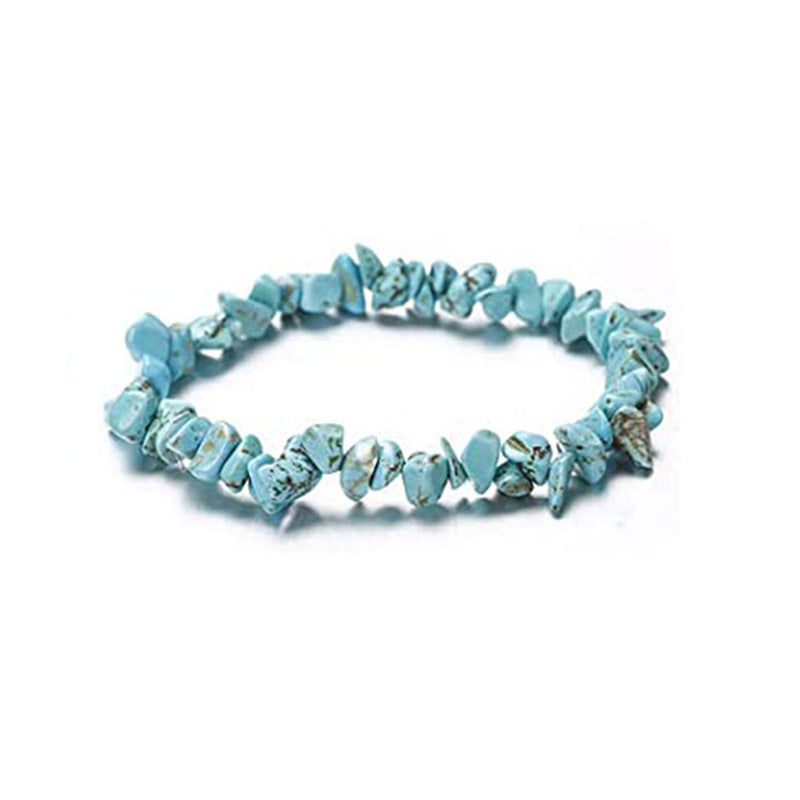 Women's Colorful Stone Yoga Natural Crystal Gravel Bracelets