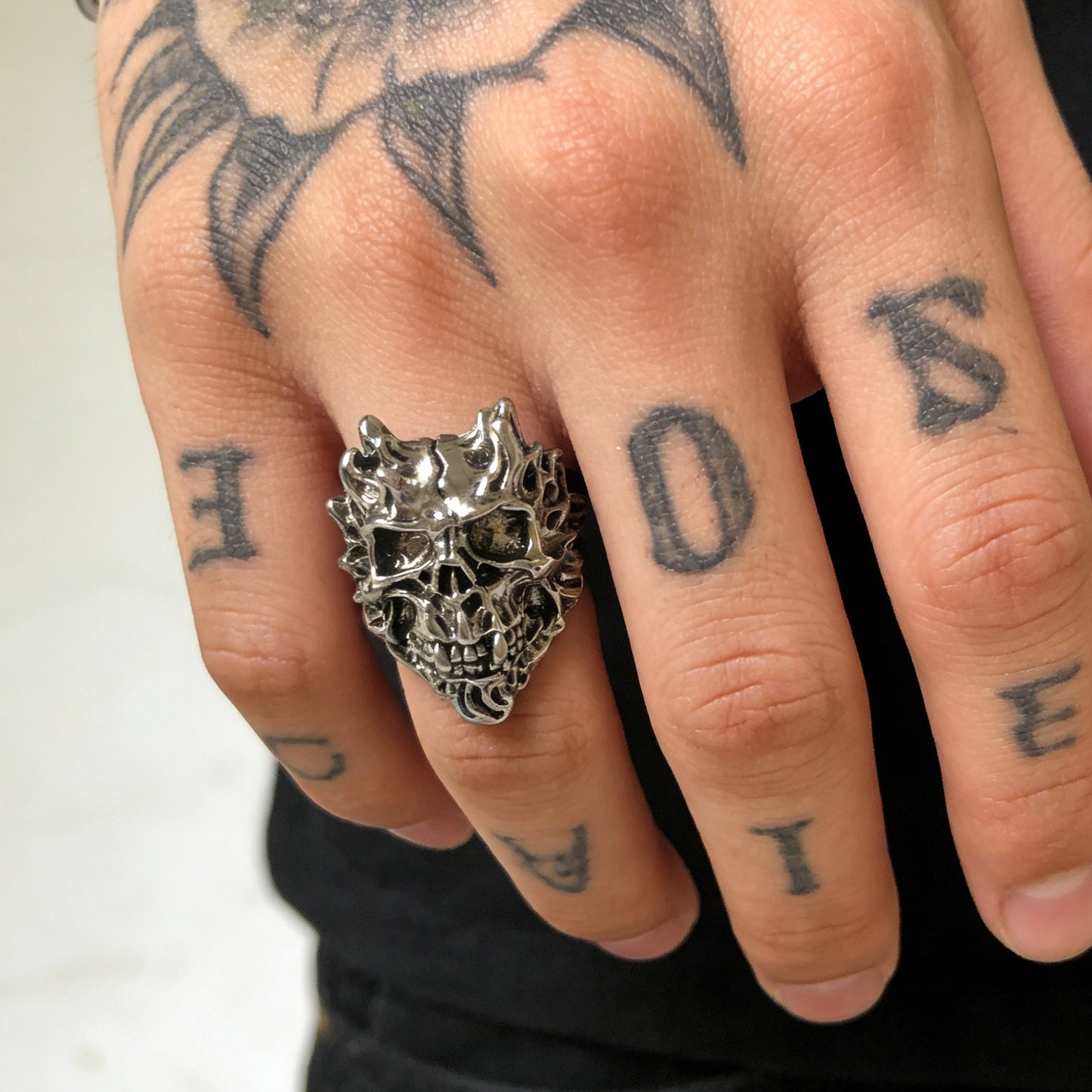 Men's & Women's Fashion Skull Dragon Retro Punk Single Rings