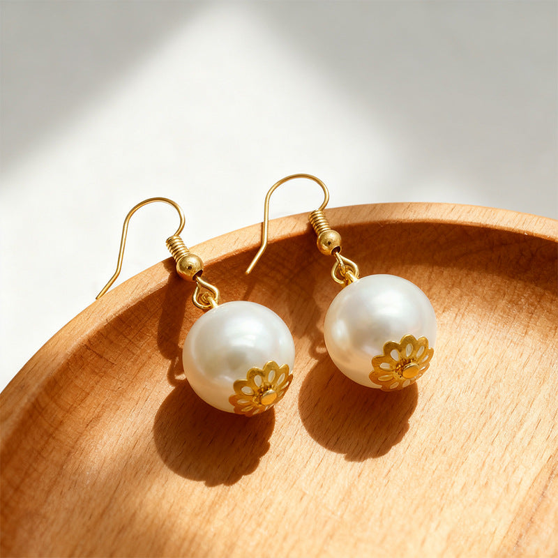 Stylish Comfortable Exaggerated Big Pearl Suite Necklaces