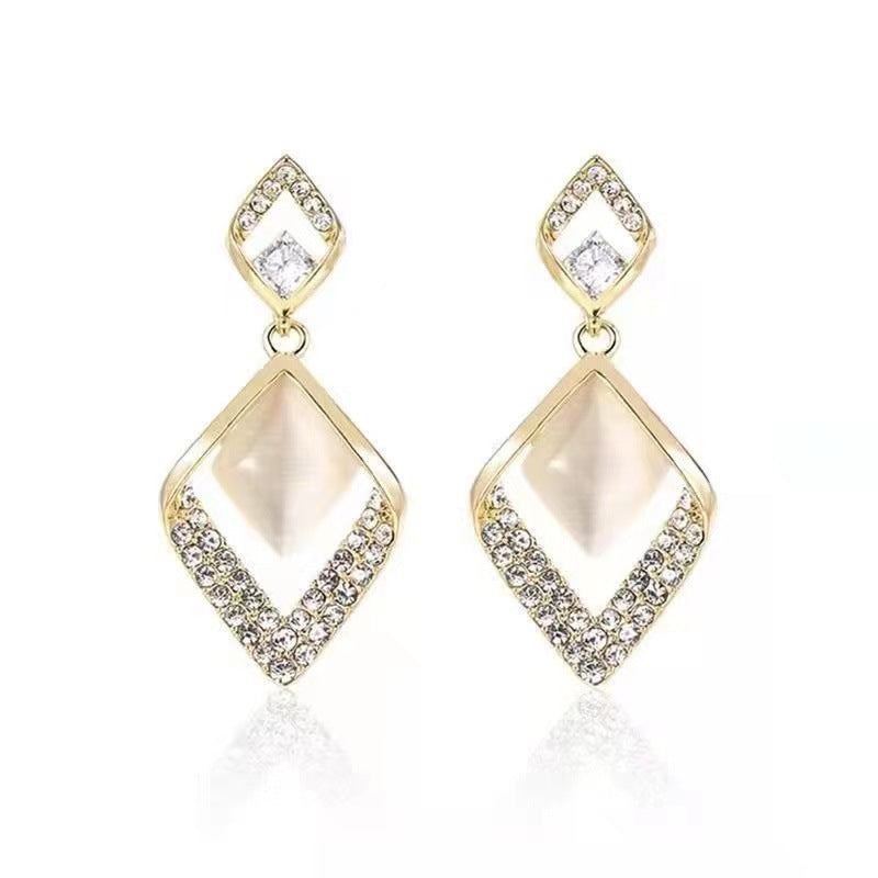 Trendy Round Face Thin Elegant High-grade Earrings