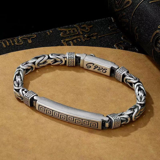 Men's Mantra Pattern Hand-woven Couple Hipster Ethnic Bracelets