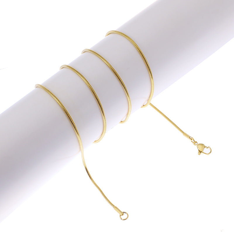 Snake Chain Exquisite Clavicle Lanyard Stainless Necklace