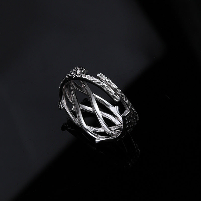 Men's High-grade Fashion Interwoven Mori Style Cold Rings