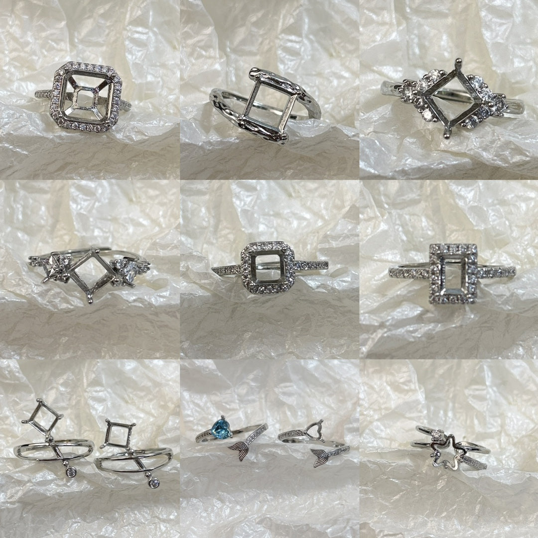 Setting Opening Adjustable Various Sizes Big Diamond Rings