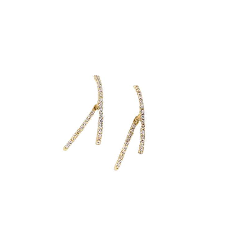 Women's High-grade Fashion Earless Fashionable Exquisite Micro Inlaid Zircon Mosquito Ear Clip