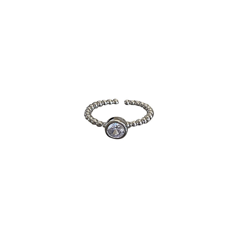 Luxury Minority Design Rhinestone Stacked Elegant Fashion Personalized Index Ring