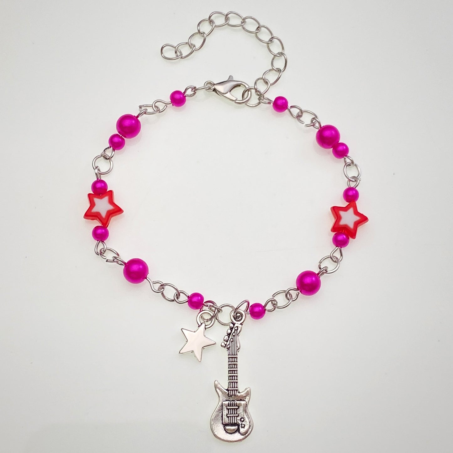 Women's & Men's Steel Guitar Punk Hip Hop Creative Design Electric Sweater Chain Jewelry Set