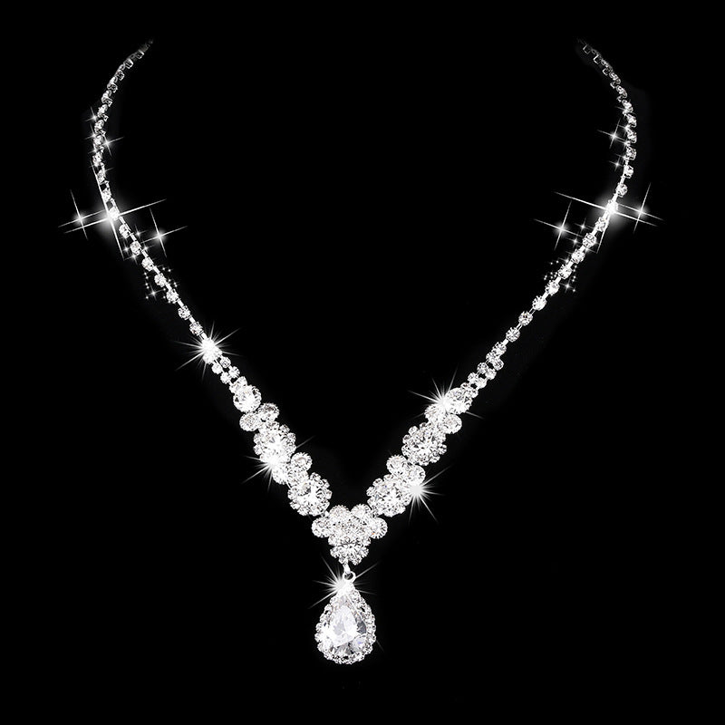 Brilliant Rhinestones Zircon Angels Cry Water Rings