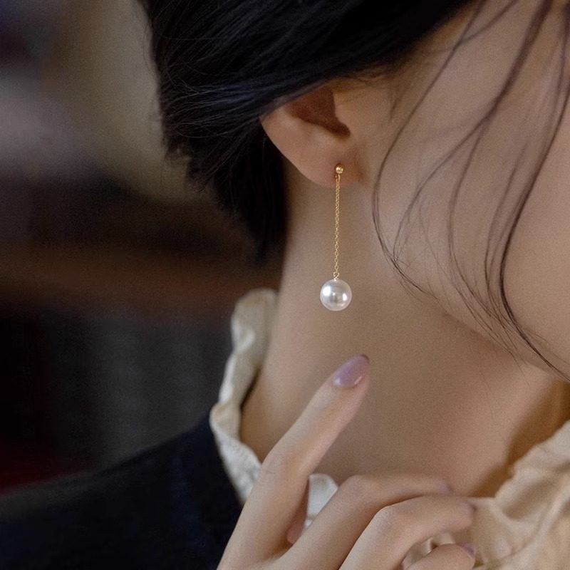 Long Fringe Summer High-grade Square Round Face Cheongsam Earrings