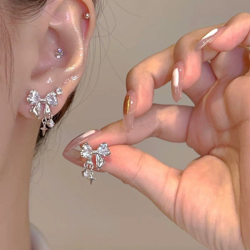 Mosquito Coil No Pierced High-grade Sense Pearl Vintage Flower Ear Clip