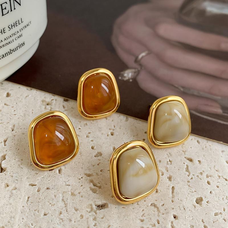 Style Geometric Pearl Fashion Minority Design Advanced Elegance Stud Earrings