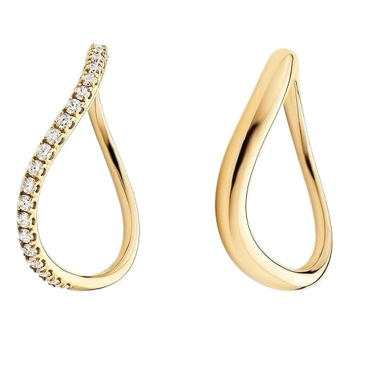 Women's Gold Coating Stacked Diamond Simple Affordable Rings