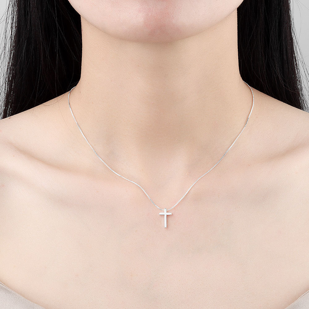 Women's Simple Light Cross Style Korean Elegant Mini Clavicle Chain Fashion Necklace