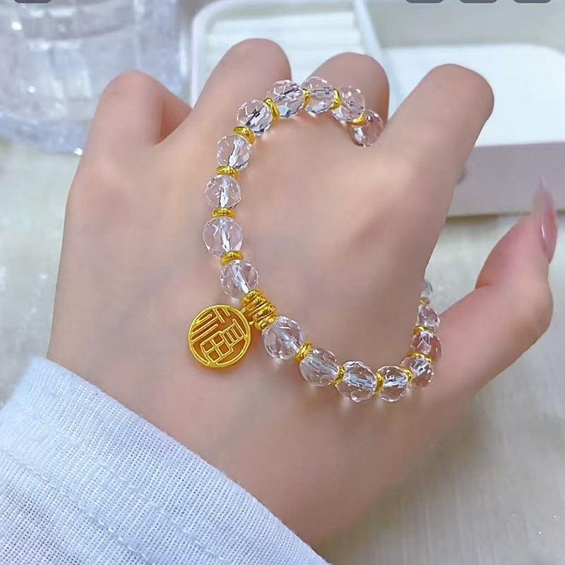 Women's Light Luxury High-grade Sterling Sier Flashing Zircon Bracelets