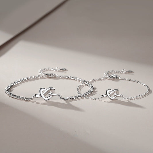 Women's & Men's Knot Couple Pair Of Cold Wind Interwoven Love Simple Niche Bracelet