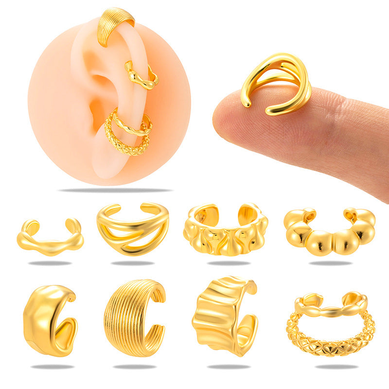 Henson Glossy Cartilage Without Piercing Fashion Rings