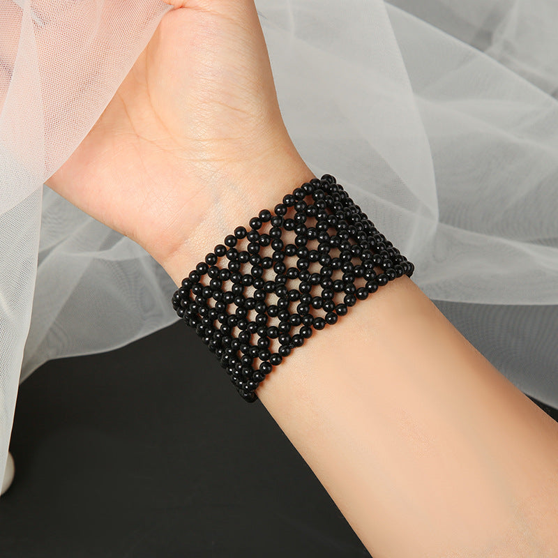 Pearl Fashion Hand-woven Beads Bridal Imitation Bracelets