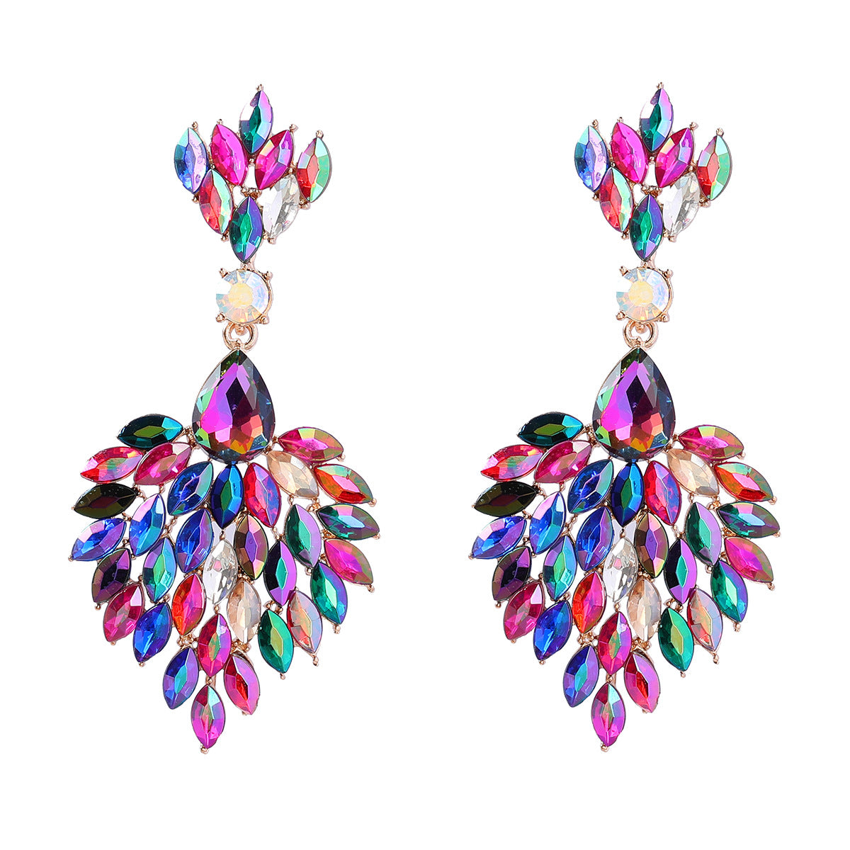 Crystals Female Alloy Diamond Splendid Super Earrings