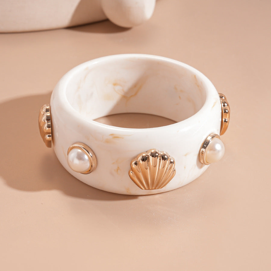 Women's Irregular Resin Minority Simple Retro Temperament Personality Fashion Design Unique Bracelets