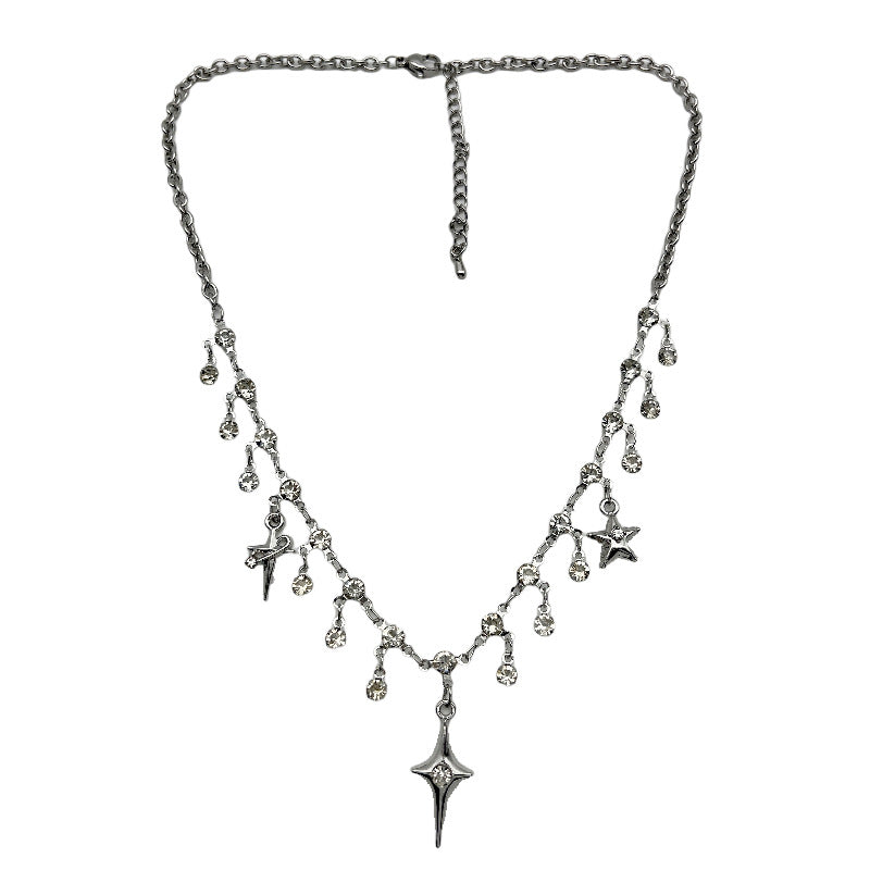 Cross Zircon Tassel Clavicle Chain Female Fashion Necklaces