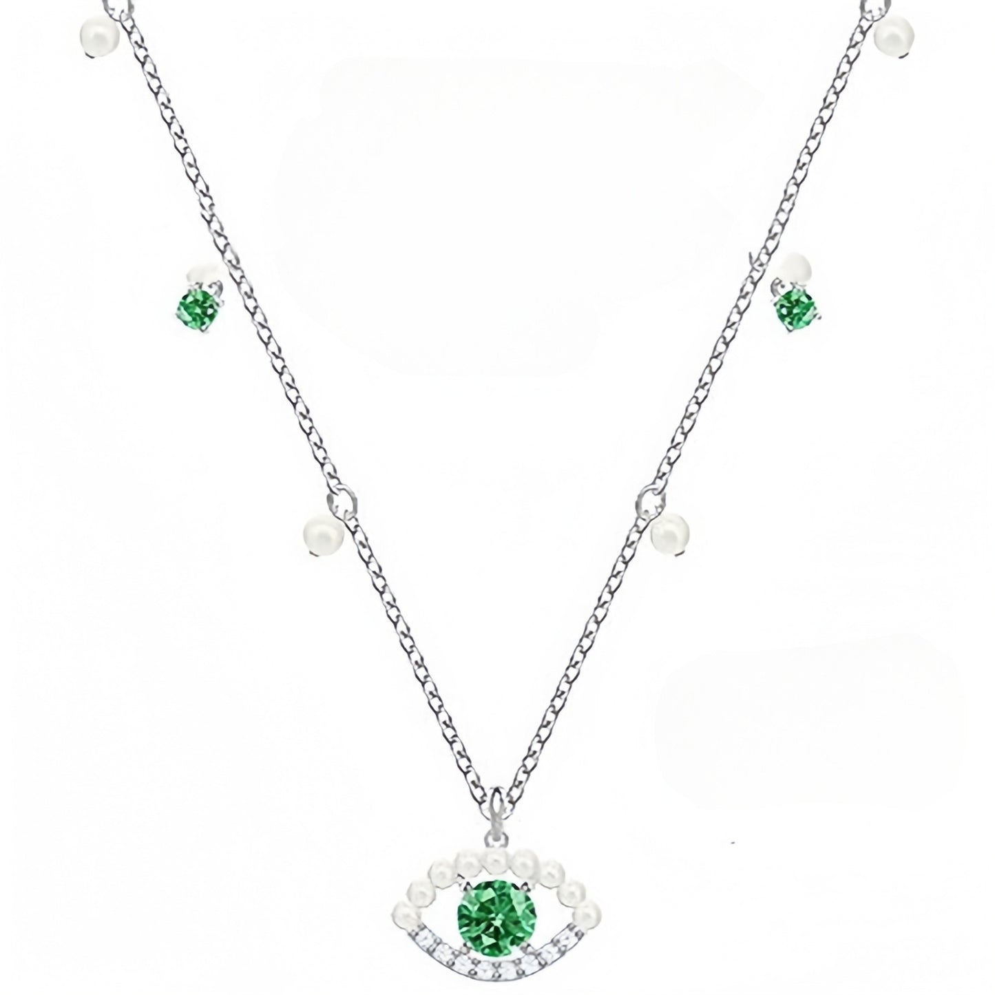 Pair Version Devil's Eye Series Tassel Elements Crystal Rings
