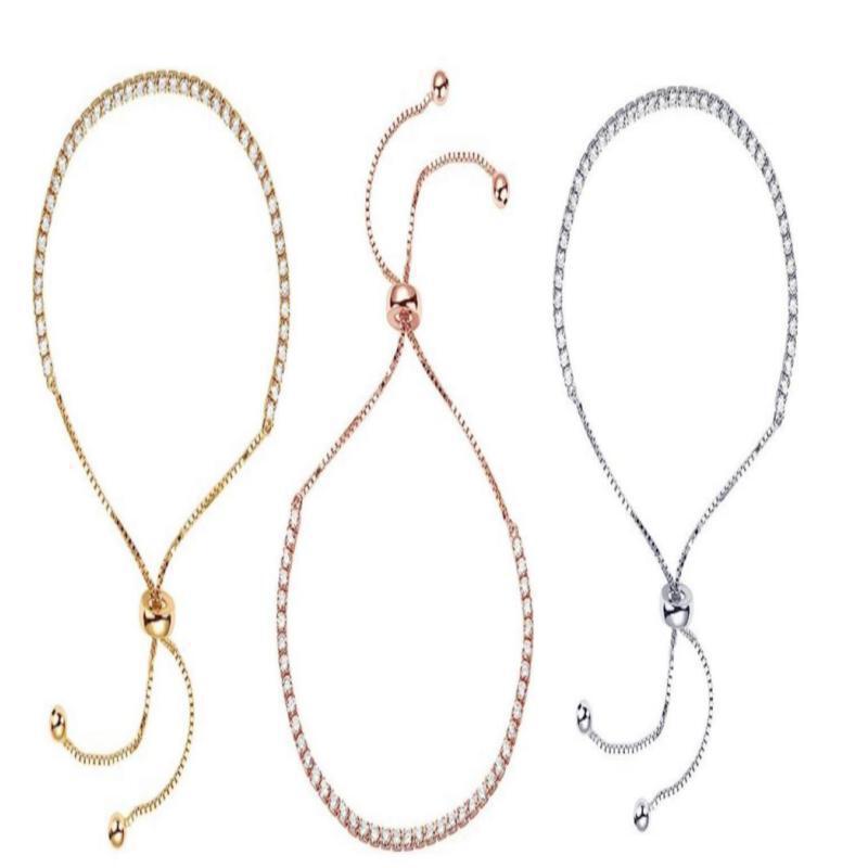 Women's Telescopic Diamond Claw Chain Adjustable Simple Fashion Micro Bracelet