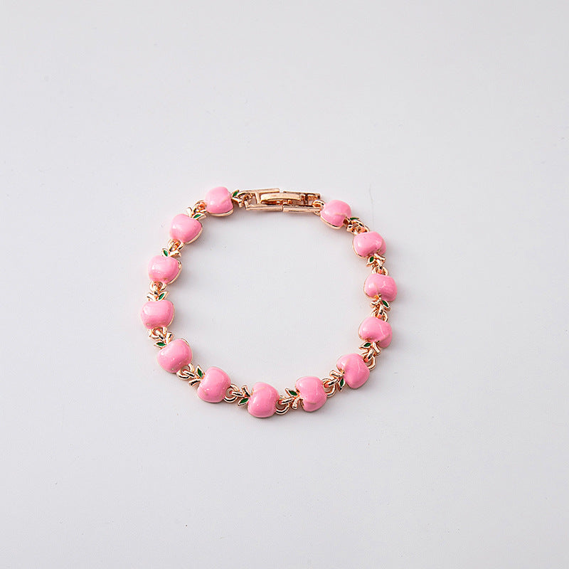 Fruit Apple Creative Personality Drop Oil Bracelets