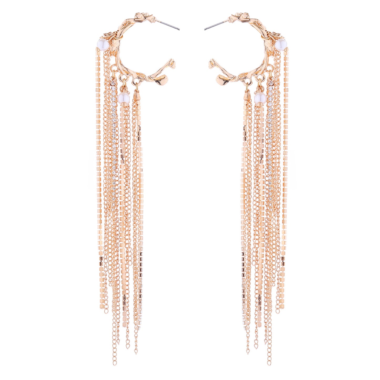 Elegant Retro Long Exquisite Tassel High Sense The Earrings