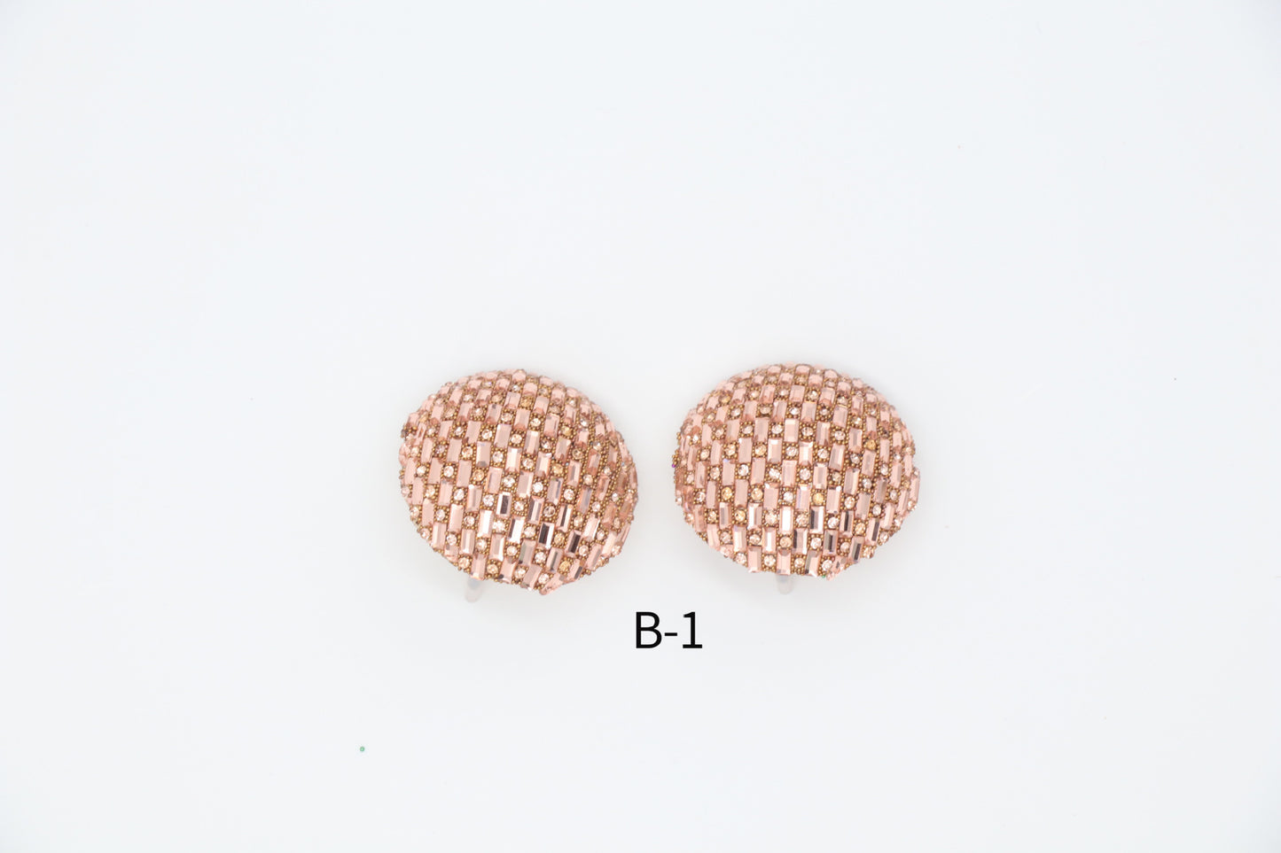 Circle Metal Button Ear Elegant Generous Earrings