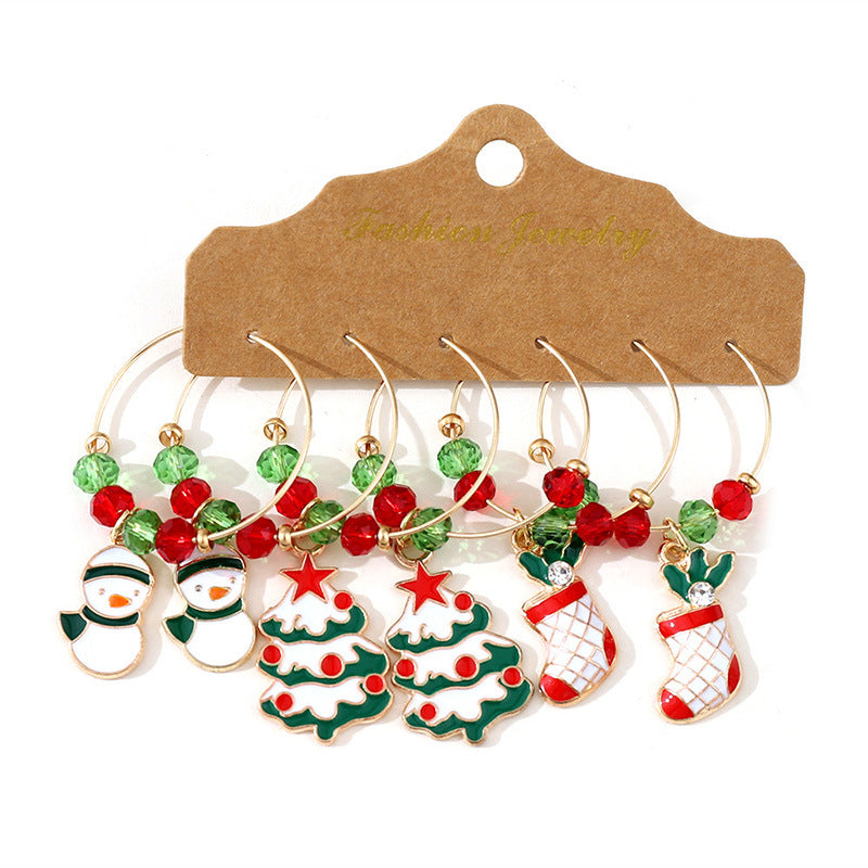 Personalized Simple Christmas Holiday Fashion Creative Earrings