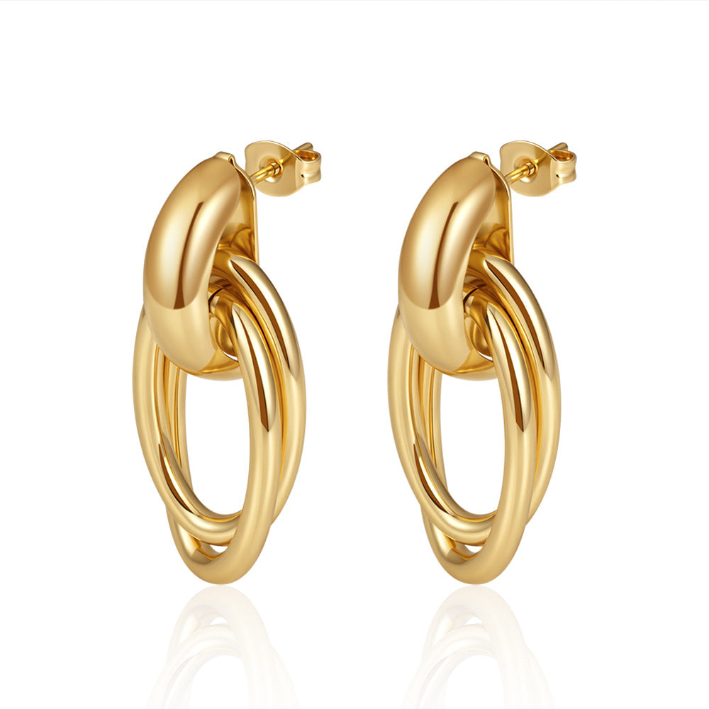 Women's Fashion Trendy Light Luxury Stainless Steel Rings