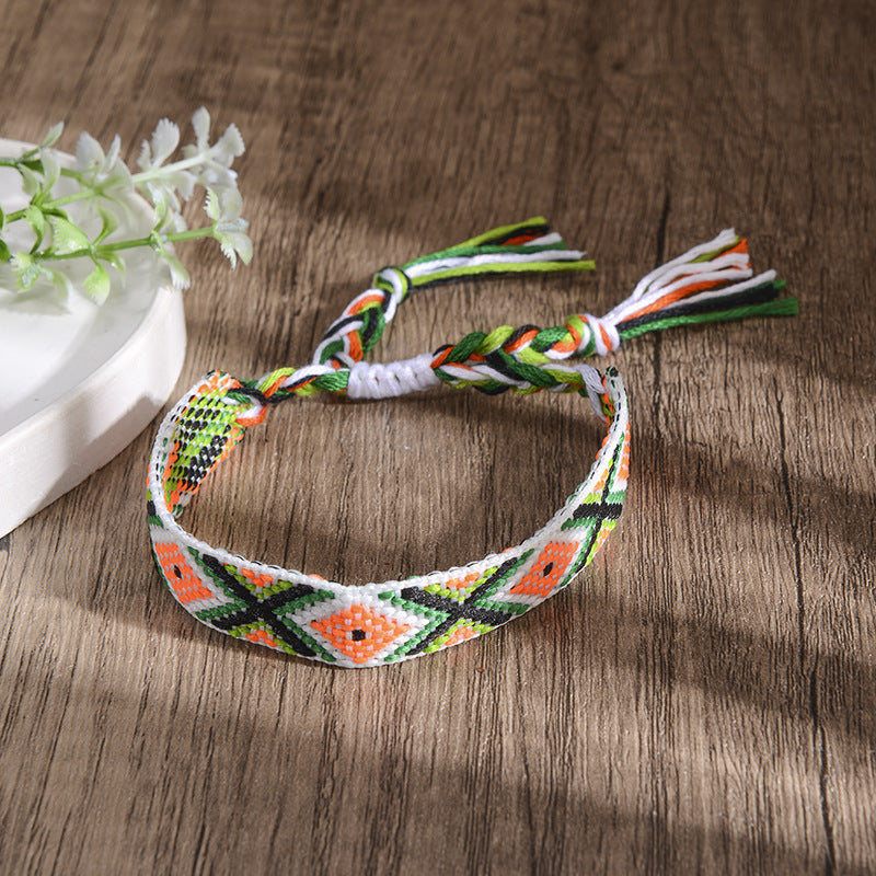 Gland de broderie fait main de style des femmes tissé pour des bracelets