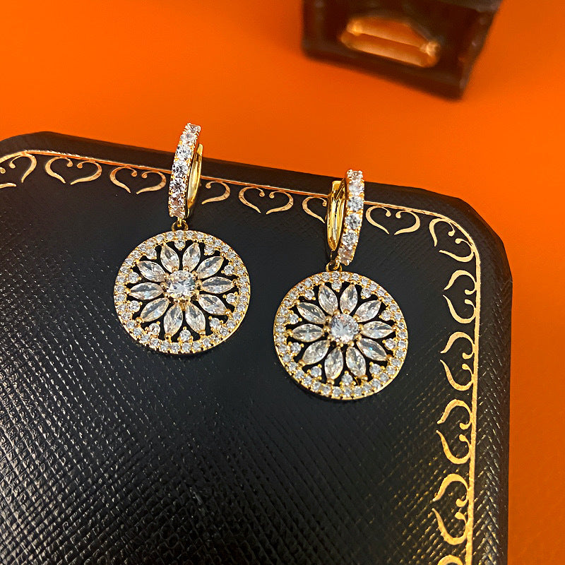 Design Round Clip Trendy Female Retro Affordable Luxury Ear Buckle