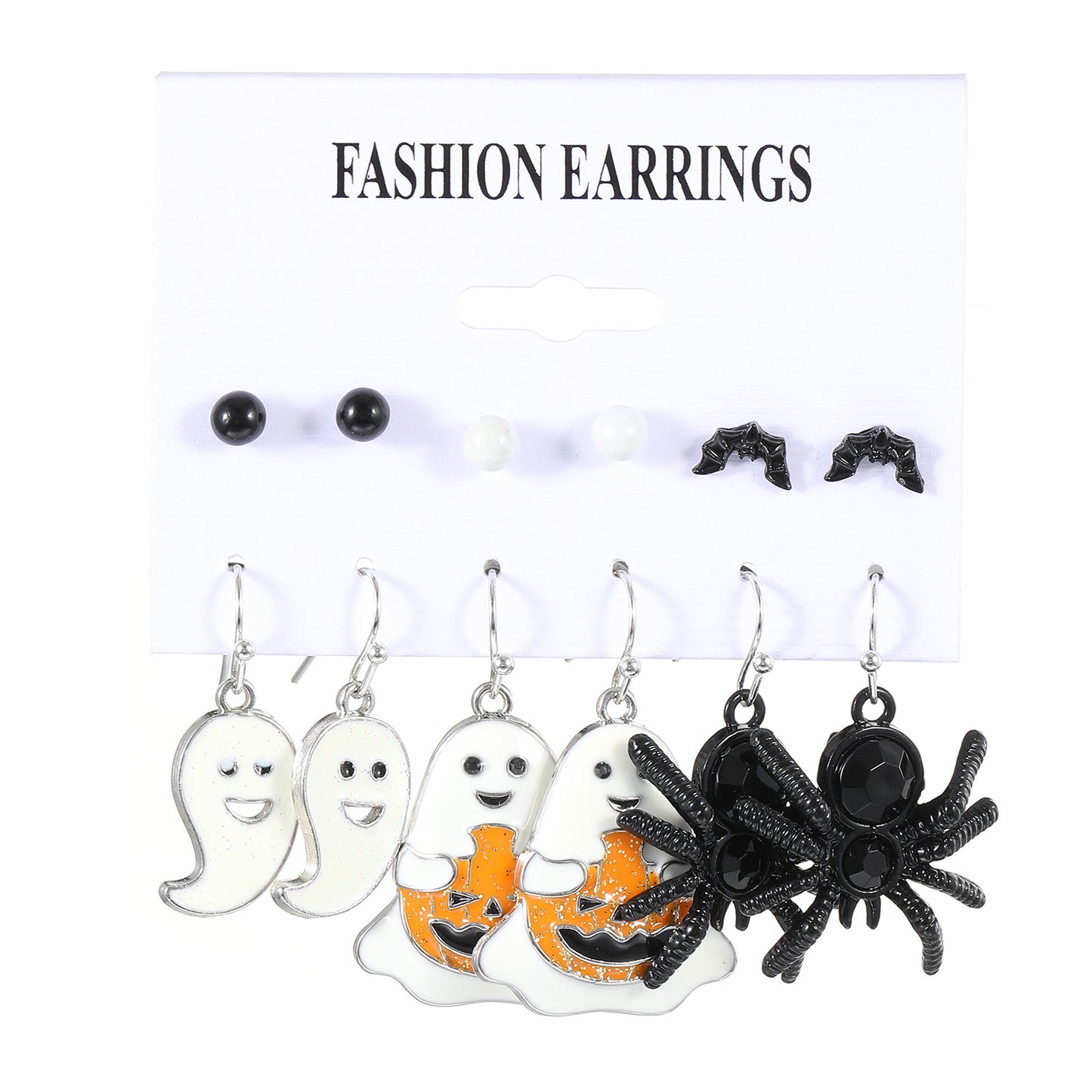 Women's Halloween Personality Horror Funny Pieces Suit Earrings