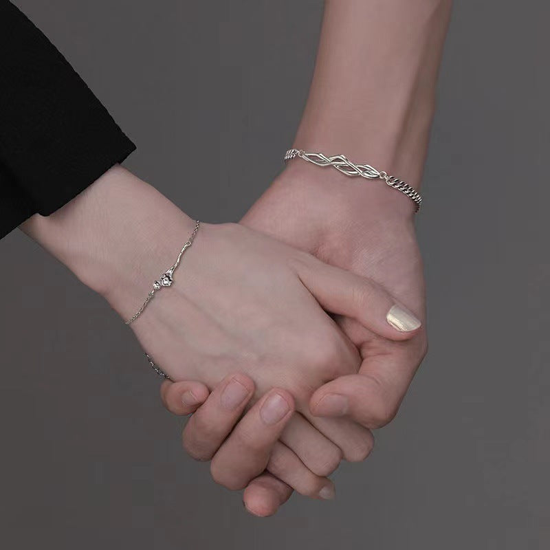 Bracelets de Saint-Valentin avec épines et branches de conception de niche