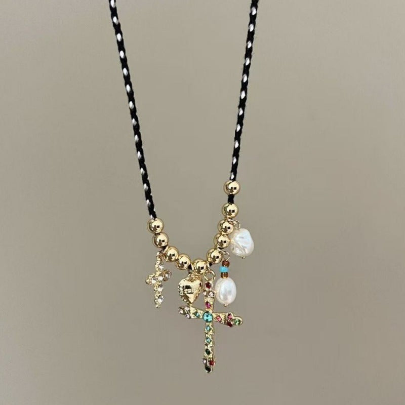 Women's Fun Cute Big Ears Ceramic Puppy Necklace
