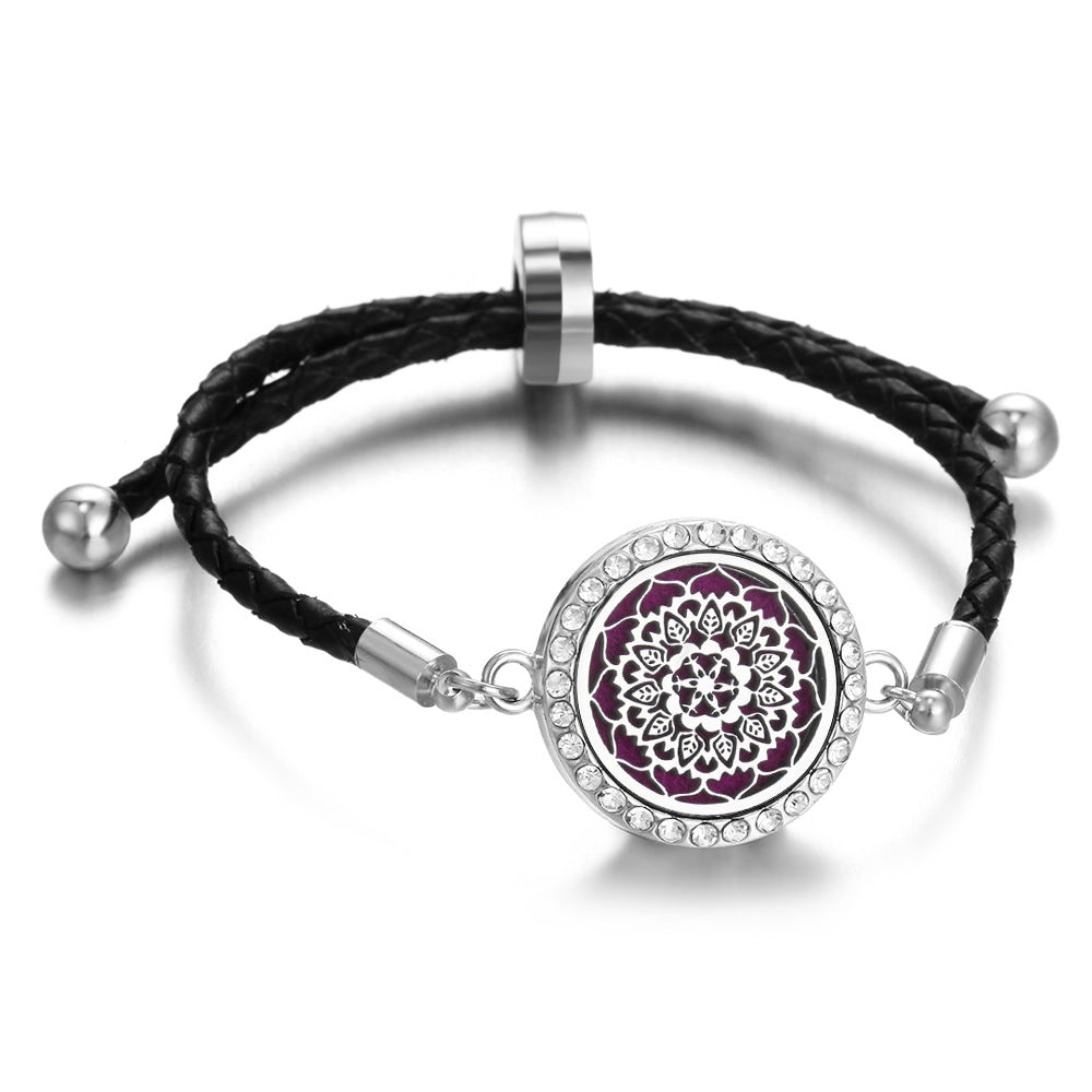 Leather Thread Perfume Diffuser Summer Braid Bracelet