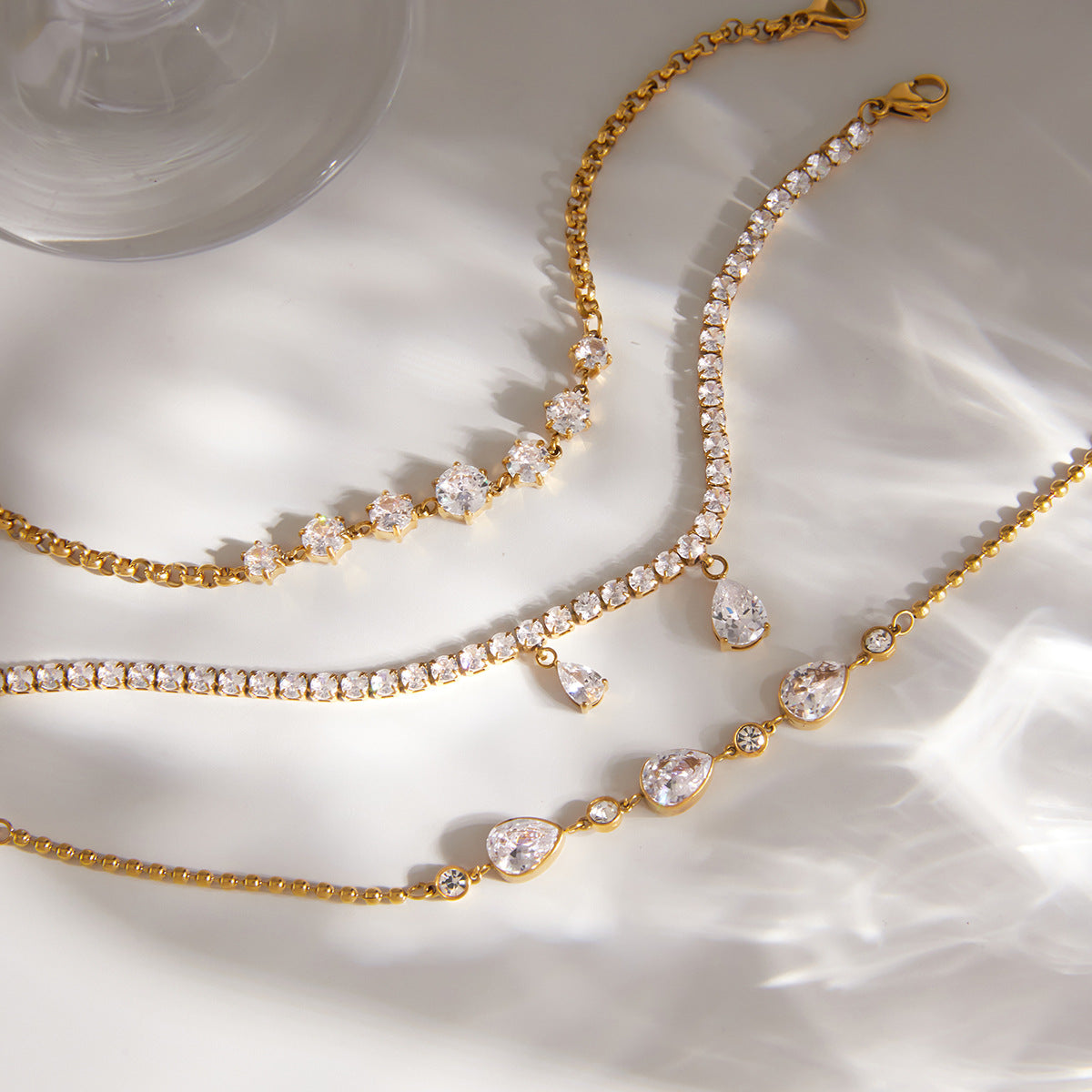 Ding Stainless Steel Twin Style Light Bracelets