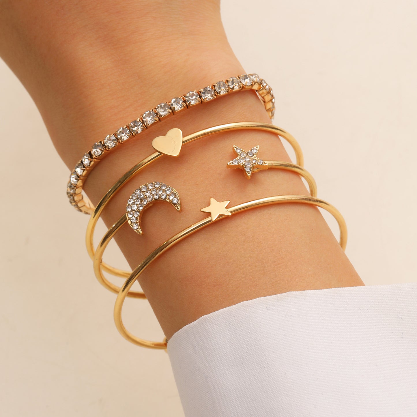 Durable Women's Chain Layered Retro Simple Bracelet
