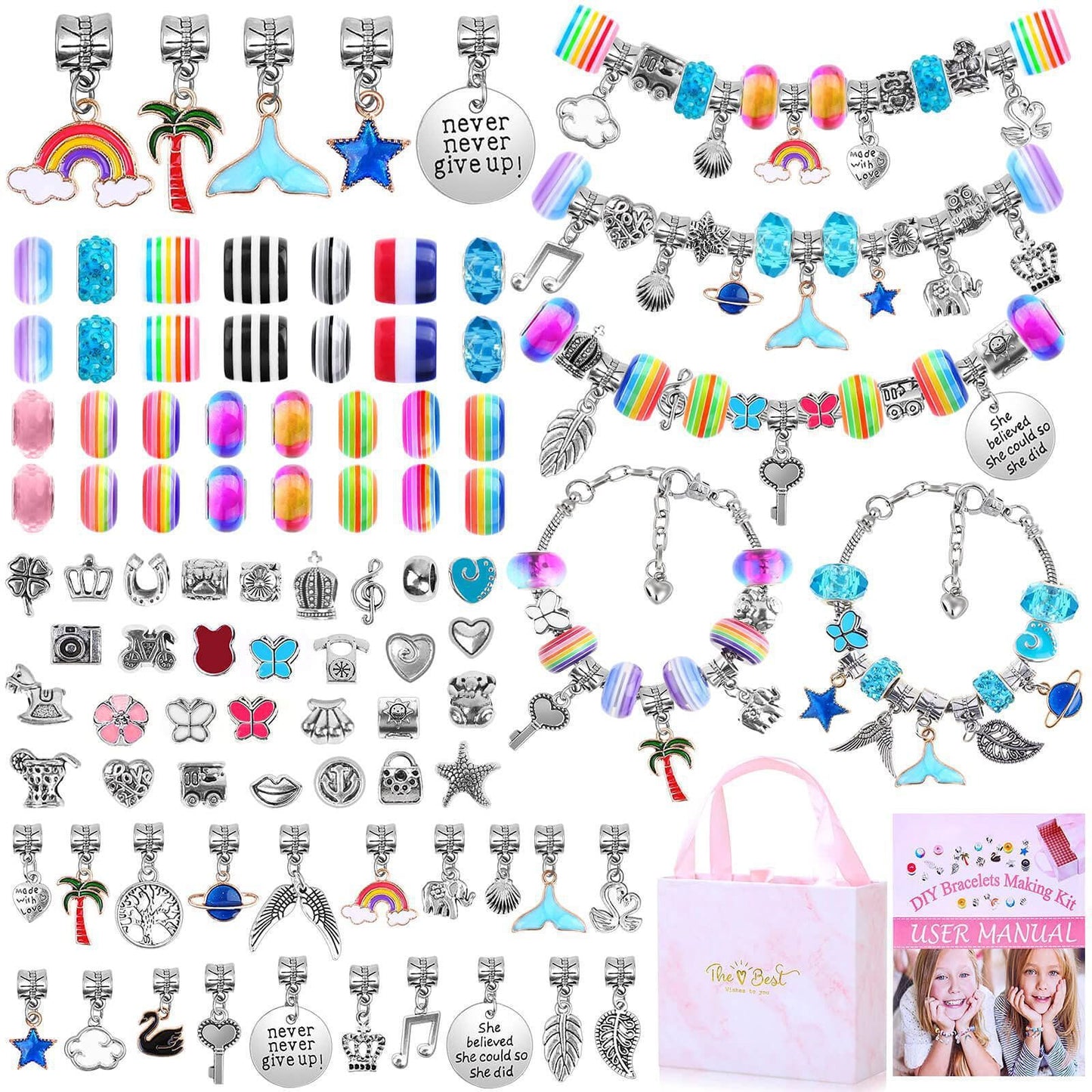 Cool Cute Unicorn Gift Set Color Bracelets