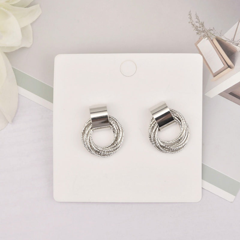 Women's Style Temperament Geometric Simple Metal Fashion Rings