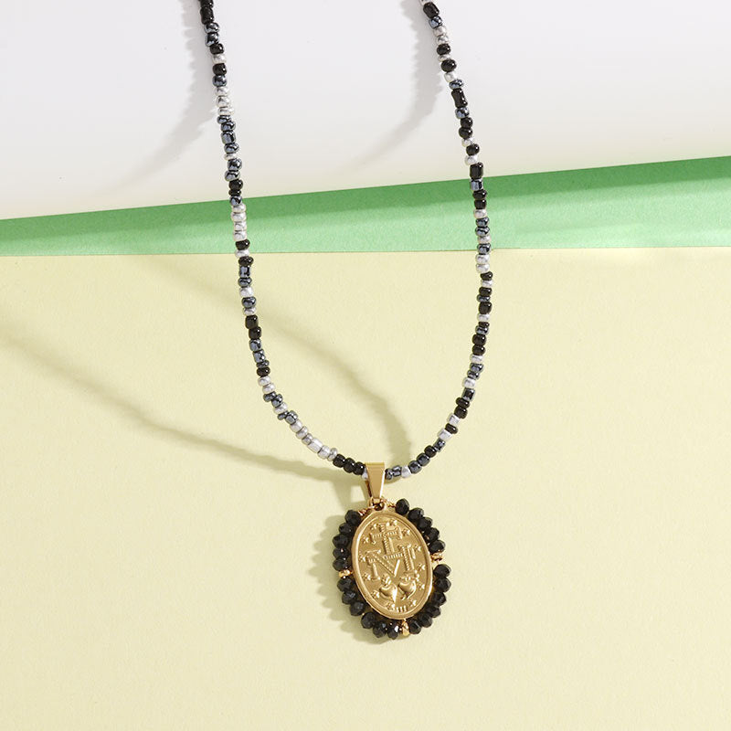Natural Turquoise Trendy Wild Round Virgin Pendants