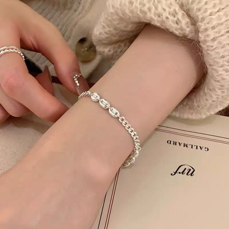 Women's Light Luxury High-grade Sterling Sier Flashing Zircon Bracelets