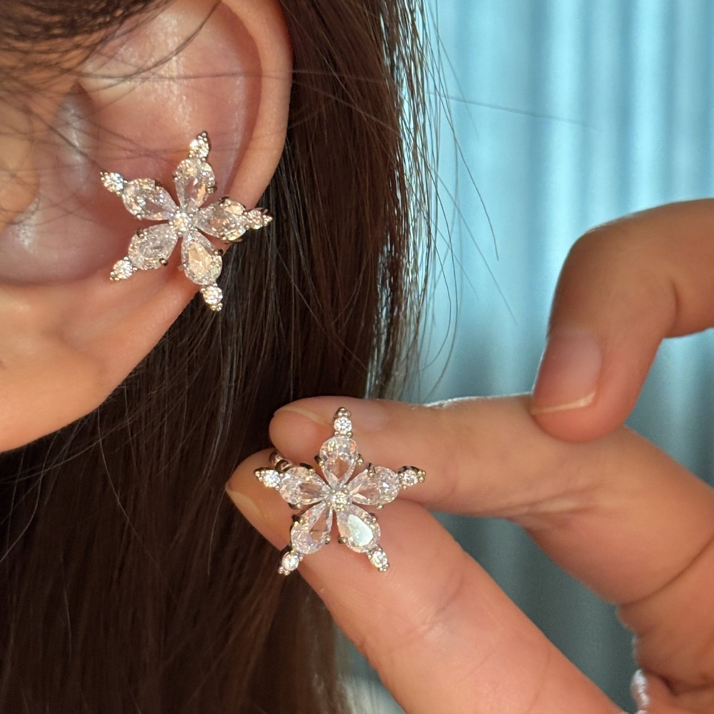 Women's Zircon Star Earless Light Luxury High-grade Ear Clip