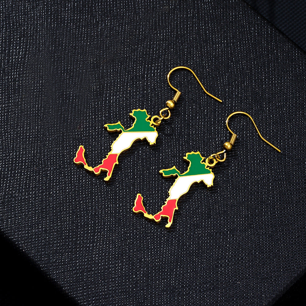 Women's & Men's Vintage Oil Drop Italian Fishhook Ethnic Style Earrings