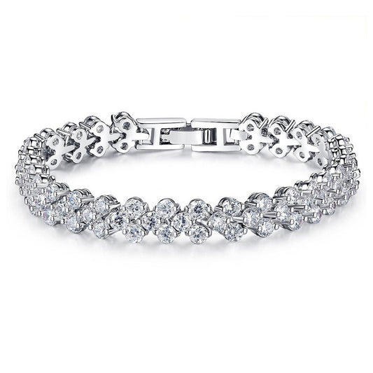 Women's Live Broadcast Roman Diamond Moissanite Starry Bracelets