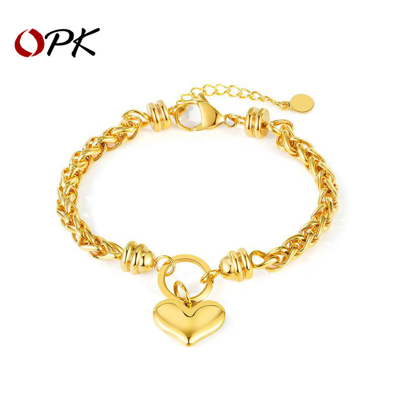 Women's Ornament Fashion Style Love Stainless Steel Bracelets